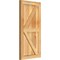 Ekena Millwork Framed Board-n-Batten Shutters w/Z-Bar, Rough Sawn Western Red Cedar, 16 1/8W x 32H, PR RBF06Z16X032RWR - alternate 3